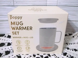 NEW Mug Warmer Set Coffee Mug Warmer Xo Poppy-New - Picture 1 of 6