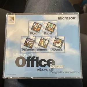 Microsoft Office Professional & Bookshelf - for Windows 95 - CDs - Tested - Picture 1 of 3