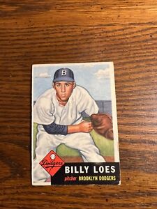 1953 TOPPS BASEBALL CARD #174 BILLY LOES LOOKS EX+/EXMT CREASE!!!!!!!!