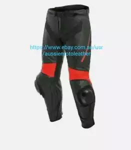 MOTOGP PANTS MOTORBIKE PANTS RIDING PANTS MOTORCYCLE LEATHER TROUSER BIKER PANTS - Picture 1 of 4