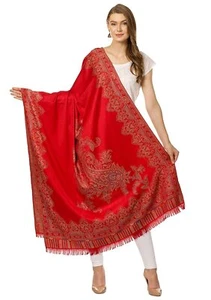 New Women Kashmiri Jamawar Stole Shawl Wrap - Picture 1 of 4