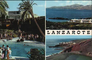 POSTAL RECUERDO DE LANZAROTE ISLAS CANARIAS POSTCARD POSTKARTE CC02072 - Picture 1 of 1
