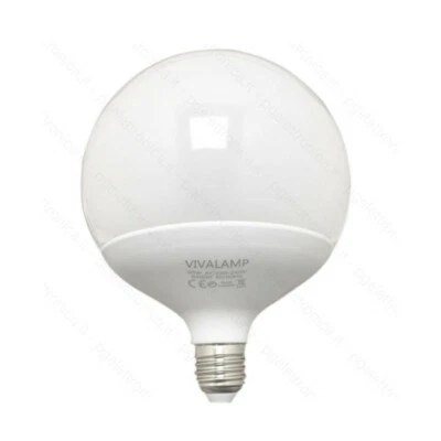 VIVALAMP Lampadina a LED 30W G150 attacco grosso E27 a vite Globo FREDDA CALDA NATURALE