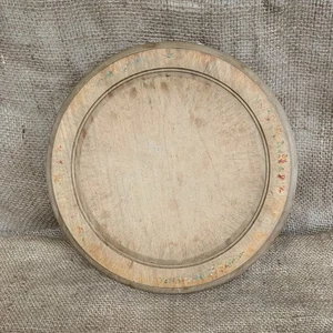 Carved Bread Board - Round - English - Kitchenalia - Farmhouse - Cottage - Foto 1 di 7