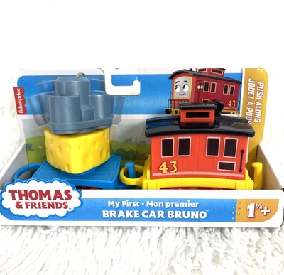 Thomas & Friend My First Break Car Bruno Push-Along Vehicle with Stacking Cargo - Image 1 of 4