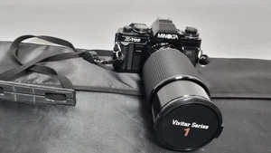Minolta X-700 SLR film camera with Vivitar Series 1 63mm optilight UV zoom - Picture 1 of 10