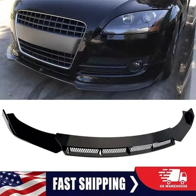 Kit de alerón divisor de alerón labial de parachoques delantero para Audi TT TTS Quattro brillante Foto 1 de 4