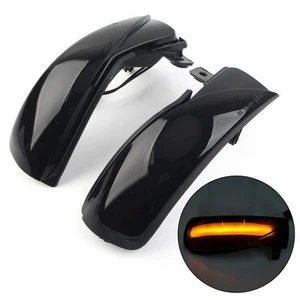 Practical Turn Signal Light Side Mirror Lamp Front Plastic Smoked Black - Picture 1 of 10