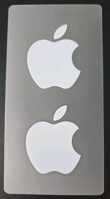 2 Stück Original Apple Logo Aufkleber iMac iPad Apfel groß ca.5x6cm Neu Sticker - Bild 1 von 2