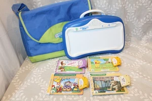 Leap Frog Little Touch LeapPad Learning System~4 Books with Cartridges & Case - Picture 1 of 16