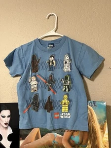 Lego Star Wars Shirt Youth L Mens Small Hans Solo Darth Vader Chewbacca 2008 - Picture 1 of 4