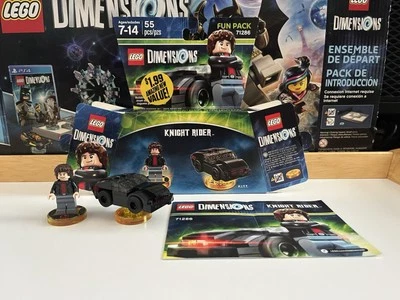 Lego Dimensions 71286 Knight Rider Michael Knight K.I.T.T Fun Pack Juego Completo Foto 1 de 3