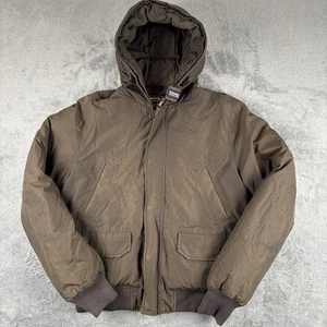 Woolrich Arctic Jacket John Rich & Bros M Brown Down Filled Winter Parka USA VTG - Picture 1 of 9