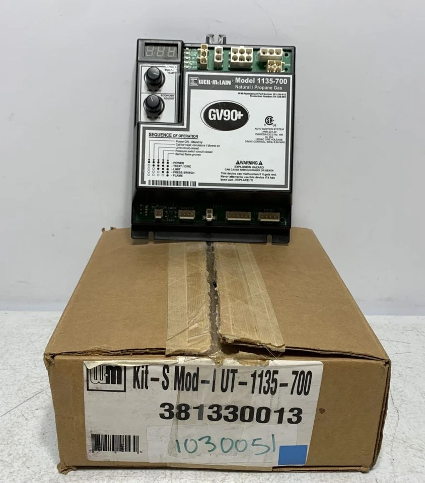 Weil Mclain 381330013 Control Module GV90+ 24VAC - Image 1 of 4