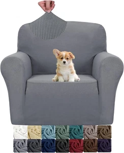 JIVINER Super Stretch Chair Sofa Slipcovers 1-Piece Jacquard Chair Covers for Li - Picture 1 of 12