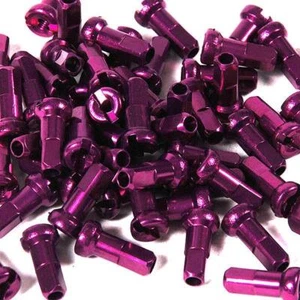 Halo BMX Alloy Nipple Purple 50 pack - Picture 1 of 1