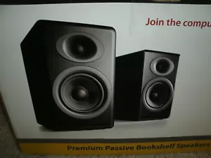 Audioengine P4B Passive Speakers - Satin Black - New/Open Box - Picture 1 of 8