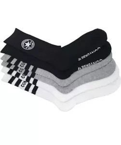 Paquete de 3 calcetines Converse de medio cojín para hombre talla 6-12 - Imagen 1 de 4