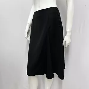 Armani Collezioni Skirt Black Slight Flare & a Bit Asymmetric Size 40 4 - Picture 1 of 8