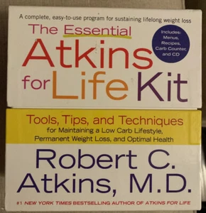 ATKINS DIET The Essential Atkins for Life Kit Tools Tips and Techniques Low Carb - Imagen 1 de 4