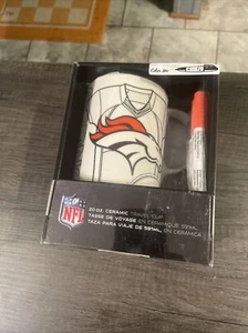 Denver Broncos 20 oz Ceramic Travel Mug - Picture 1 of 3