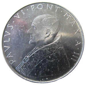 VATICAN CITY. 100 LIRE, 1965. POPE PAUL VI. - Picture 1 of 2