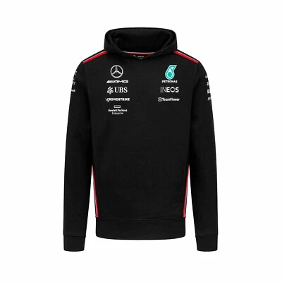 Mercedes AMG, sweat à capuche, noir, 2023, F1, homme et LONGE GRATUITE marchandise officielle - Photo 1/2