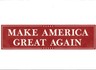 MAKE AMERICA GREAT AGAIN   BUMPER STICKER!!