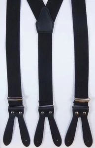 Bretelle con tappetini in pelle da abbottonare molti colori larghe 35mm - Foto 1 di 39