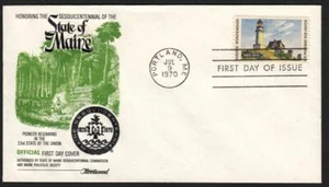 1970 Maine Sesquicentennial 150 yrs Sc 1391 Maine Sesqui 1st cachet - Picture 1 of 1
