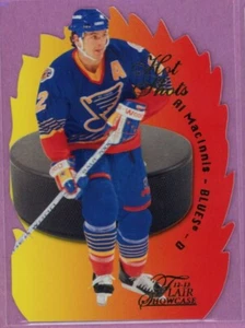 2012 12-13 FLEER RETRO FLAIR SHOWCASE HOT SHOTS DIE CUT BLUES AL MACINNIS #19 - Picture 1 of 2