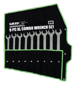 9-PC XL Combination Wrench Set - Metric - MM - GRIP Tools #89029 - automotive - Picture 1 of 1