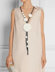 Lagenlook XXL Kautschukkette Halskette Handgemacht Kette Modeschmuck Kautschuk - Bild 1 von 4
