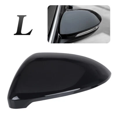 Tapa de cubierta de espejo retrovisor puerta lateral izquierda negra para Volkswagen Golf GTI MK7 2015-2020 Foto 1 de 4