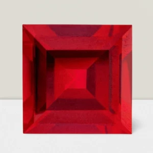 Ruby Square Cut Gemstone 8 Cts - 14 mm Flawless Loose Gem - Picture 1 of 6