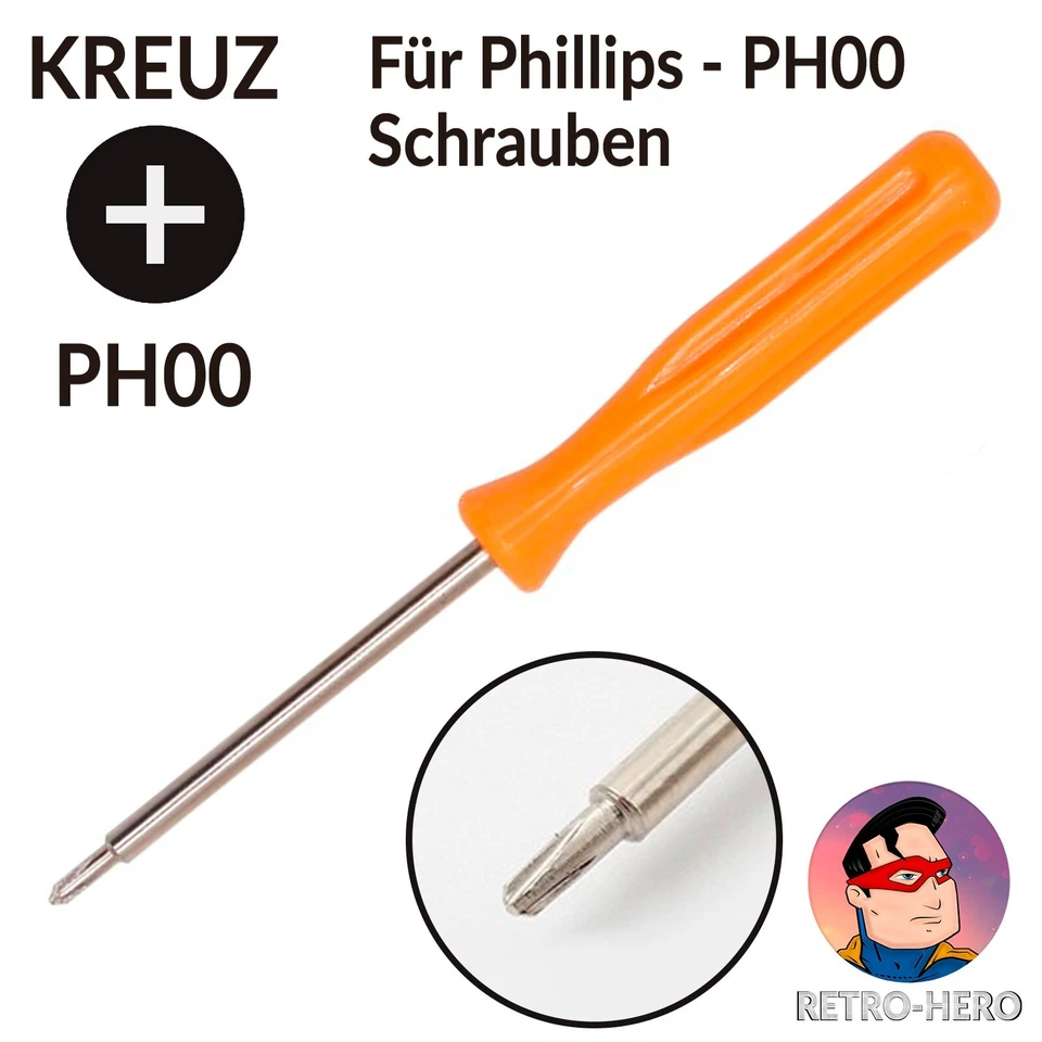 PH00 Schraubendreher Präzisionsschraubendreher Schraubenzieher für Phillips 1.5