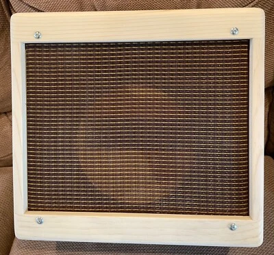 Rawcabs 1x8 5f1 cab with / oxblood grill fabric on speaker baffle - Image 1 of 4