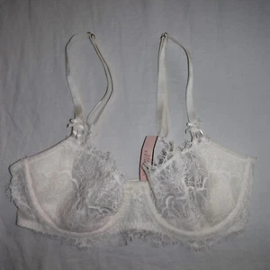 NWT Victorias Secret Dream Angels Sheer Lace Push Up Without Padding Bra 32C - Picture 1 of 3