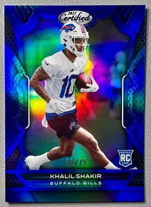 Khalil Shakir 2022 Panini Certified Rookie RC Blue Parallel #170 Bills /75 - Bild 1 von 7