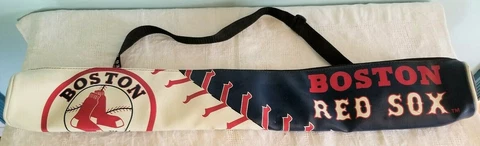 Boston Red Sox MLB Insulated Sleeve Tube 6 Pack Can Carrier With Strap Cover
