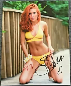 SoCal Val Signed 8x10 Photo TNA Yellow Bikini Autograph w/ COA Authentic - Picture 1 of 2