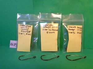 Weedless Bronze Sproat Hooks, Sizes 1, 1/0 & 2/0, 24 Total Hooks (New Other) - Picture 1 of 10