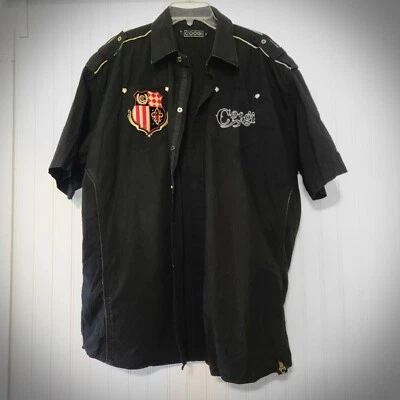 Coogi Australia Men's Black Short Sleeve Button Up Shirt  Size XXXL - Image 1 of 4