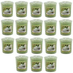 18X JUEGO DE CAJA COMPLETA AROMA VAINILLA CANDLE HOME MUESTREADOR VOTIVO 49g VANILLA LIMA - Imagen 1 de 2
