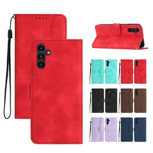 Flip Magnetic Leather Wallet Phone Case For Samsung A14 A32 A54 A72 A13 A34 A24 - Picture 1 of 57