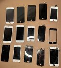 Lot of 15 Apple Iphone Screens For Parts Repair Cameras LCD Glass Home Button