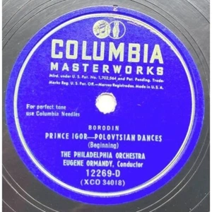 Eugene Ormandy Prince Igor Polovtsian Dances 78RPM Columbia 12269 12" Record - Picture 1 of 5