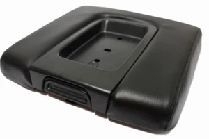 Fits 14-18 Chevy Silverado,Sierra Black Real Leather WIDE Console Armrest Cover - Bild 1 von 1