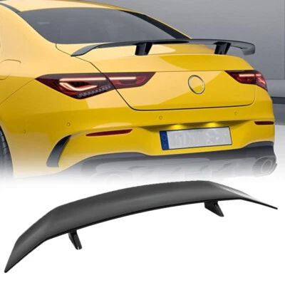 Spoiler traseiro preto brilhante 47" asa de corrida para Mercedes Benz CLA - Imagem 1 de 4