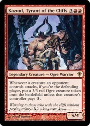 MTG - KAZUUL, TYRANT OF THE CLIFFS - Worldwake (R) - Image 1 of 1